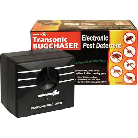 Bird X Transonic BugChaser Ultrasonic 1500 Sq. Ft. Coverage 110V Electronic Pest Repellent TX-BUG